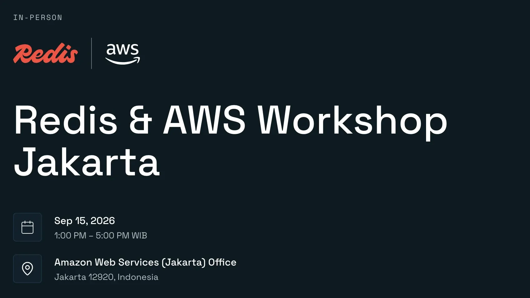 Redis & AWS Workshop Jakarta: Build Faster AI Apps with Redis Iris